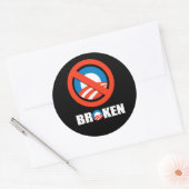 壊れた ラウンドシール (封筒)