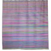 壊れたTV画面テストパターン シャワーカーテン (正面)