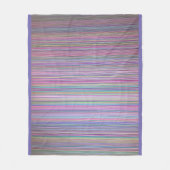 壊れたTV画面テストパターン フリースブランケット (正面)