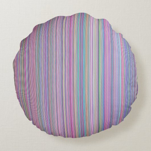 壊れたTV画面テストパターン ラウンドクッション (裏面)