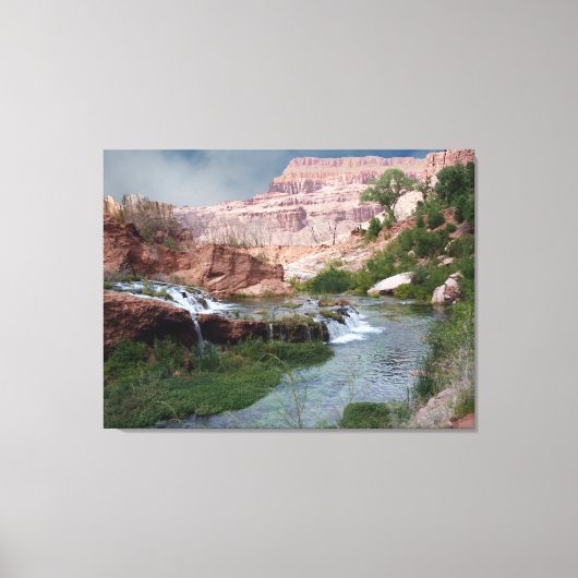 壊れていない滝ファインアートプリントオンキャンバス キャンバスプリント (正面)