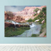 壊れていない滝ファインアートプリントオンキャンバス キャンバスプリント (インサイチュ (ウッドフロア))