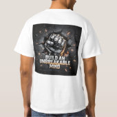 壊れない心を作る 鉄の意志 モチベーション Tシャツ (裏面)