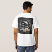壊れない心を作る 鉄の意志 モチベーション Tシャツ (裏面フル)
