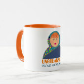 壊れない誇りを持った自閉症のマママコーヒユニークー マグカップ (正面左)