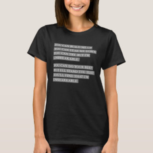 壊れない6ザミュージカルシーモア Tシャツ