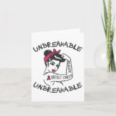 壊れにくいピンクの乳がん戦士Gi カード (正面)