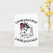 壊れにくいピンクの乳がん戦士Gi カード (黄色い花)