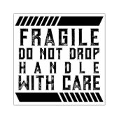 壊れやすいので落とさないで注意して扱う ゴムスタンプ ラバースタンプ (インプリント)