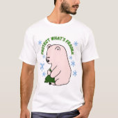 壊れやすいものを守ろう Tシャツ (正面)