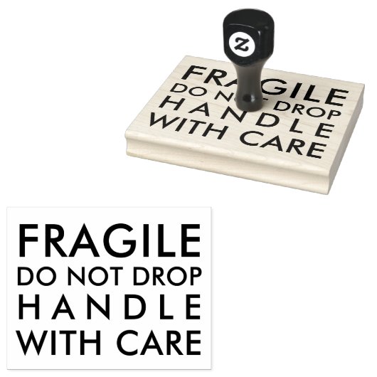 壊れやすいゴムのスタンプ気に付きハンドル ラバースタンプ (押印)