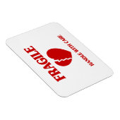 壊れやすいハートハンドル気に付き マグネット (右側)