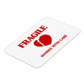 壊れやすいハートハンドル気に付き マグネット (左側)