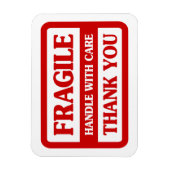 壊れやすい取っ気に手 マグネット (縦)