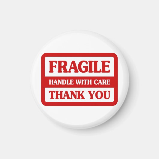 壊れやすい取っ気に手 マグネット (正面)