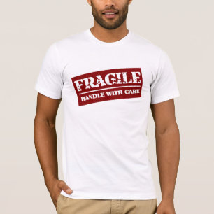 壊れやすい心配と扱って下さい Tシャツ