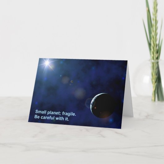 壊れやすい惑星 カード (正面)