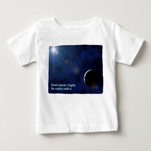 壊れやすい惑星 ベビーTシャツ (正面)