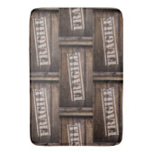 壊れやすい木目ヴィンテージ木目出荷 バスマット (正面縦)