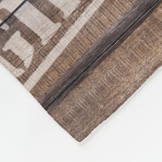 壊れやすい木箱のヴィンテージ フリースブランケット (角)