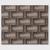 壊れやすい木箱のヴィンテージ ラッピングペーパー (フラット)