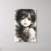 壊れやすい沈黙 - 無垢な魂のキャンバスプリント キャンバスプリント (正面)