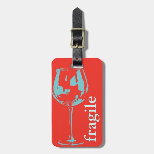 壊れやすい注意の印 ラゲッジタグ (正面縦)