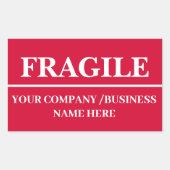 壊れやすい発送ラベル長方形シール 長方形シール (正面)