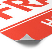 壊れやすい看板ポスター ポスター (角)