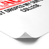 壊れやすい私は大学で息子を落としていおもしろいた ポスター (角)