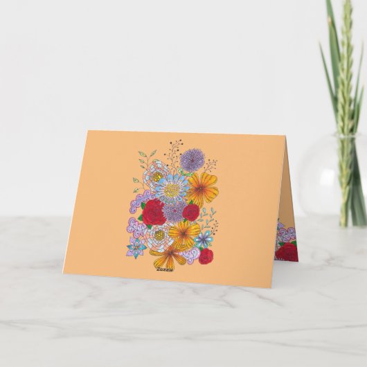 壊れやすい花の引用文のように持続すやる気を起こさせるる カード (裏面)