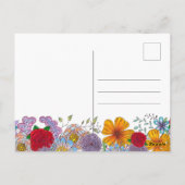 壊れやすい花の引用文のように持続すやる気を起こさせるる ポストカード (裏面)