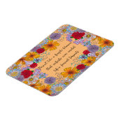 壊れやすい花の引用文のように持続すやる気を起こさせるる マグネット (左側)