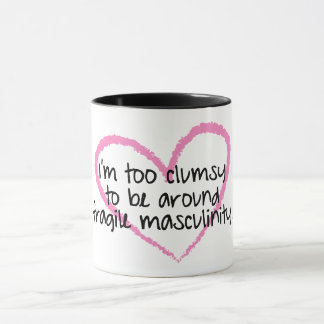 壊れやすい雄々しさのマグ マグカップ
