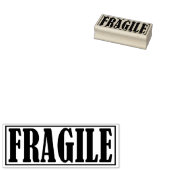 壊れやすいOfficeの枠シンプル付き単語 ラバースタンプ (押印)