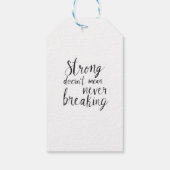 壊れようのない精神 ギフトタグ (裏面)