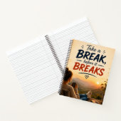 壊れる前に休憩を クォートアート ノートブック (内部)