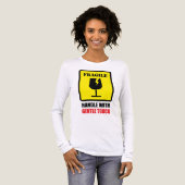 壊れ物注意 - 丁寧に扱ってください トライブレンドTシャツ (正面全体)