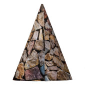 壊伝統的れた石積み壁 パーティーハット (裏面)