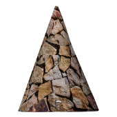 壊伝統的れた石積み壁 パーティーハット (右)