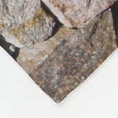 壊伝統的れた石積み壁 フリースブランケット (角)