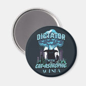 壊滅的なおもしろい猫デザイン マグネット (正面/裏面)