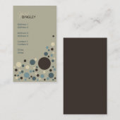 士官候補生の青及びタンのレトロの点 名刺 (正面/裏面)