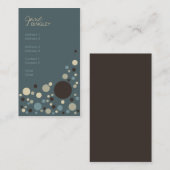 士官候補生の青及びタンのレトロの点 名刺 (正面/裏面)