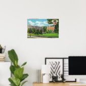 士官候補生兵舎と体育館の外観 ポスター (ホームオフィス)