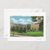 士官候補生兵舎と体育館の外観 ポストカード (正面/裏面)