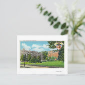 士官候補生兵舎と体育館の外観 ポストカード (スタンド正面)