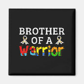 士族の兄弟が自閉症を支持する マグネット (正面)