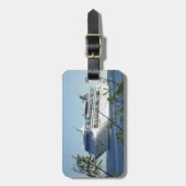 壮大さおよび緑の草木のカスタム ラゲッジタグ (正面縦)