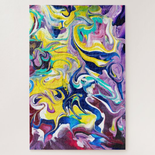 壮大さの道-渦巻、固体およびパステル ジグソーパズル (縦)